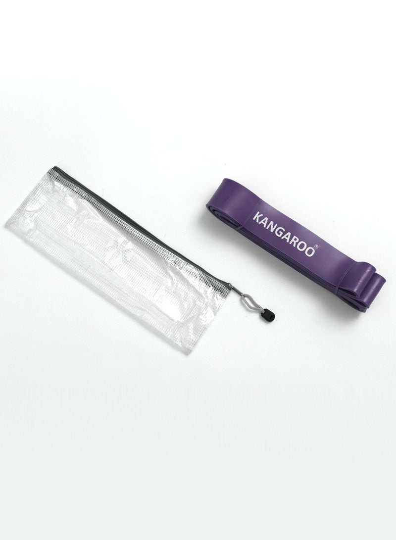 كانجرو حبل مقاومة من اللاتكس الطبيعي – بنفسجي عادي، بطول 209 سم، سُمك 4.5 مم، عرض 3 سم – مطاط متين لتمارين القوة والمرونة والتمارين اليومية - Image 4