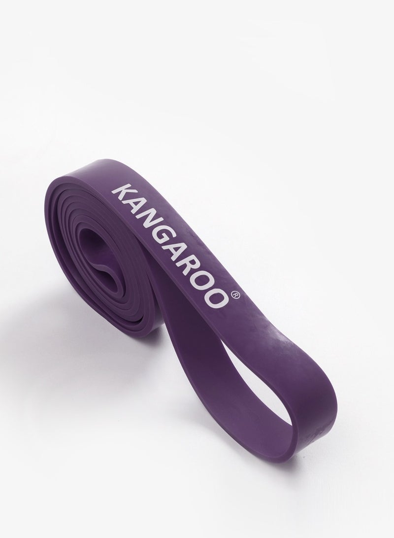 كانجرو حبل مقاومة من اللاتكس الطبيعي – بنفسجي عادي، بطول 209 سم، سُمك 4.5 مم، عرض 3 سم – مطاط متين لتمارين القوة والمرونة والتمارين اليومية - Image 2