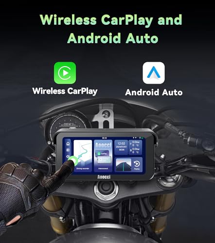 Aoocci C6 PRO Motorcycle Dash Cam Front and Rear, Motorcycle CarPlay, 1080P Dual Dash Motorbike Camera with Apple CarPlay and Android Auto, GPS & Emergency Lock, 140° Wide Angle, IP67 Waterproof - Image 4