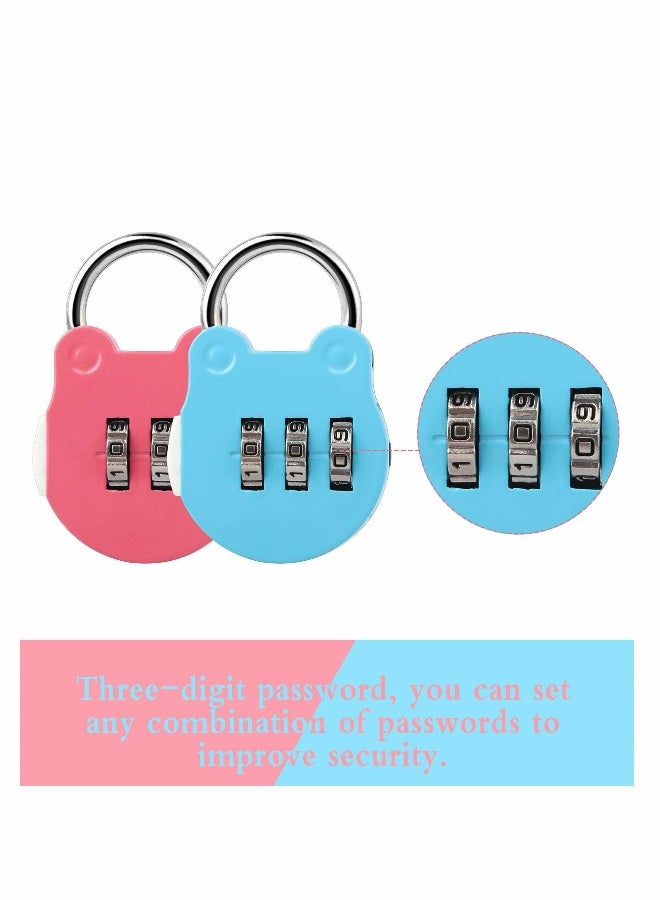 Luggage Locks, 8 Pcs Travel Suitcase Locks, 3 Digit Combination Padlock Codes - Image 3