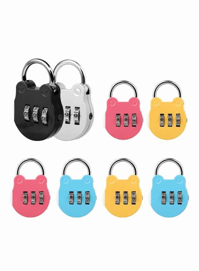 Luggage Locks, 8 Pcs Travel Suitcase Locks, 3 Digit Combination Padlock Codes - Image 1