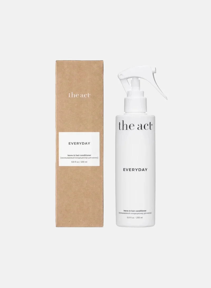 The Act The Act “Everyday” 200 ml Leave‑In Heat‑Protectant Conditioner – Anti‑Frizz, Nourishing Spray with Plant Proteins & Panthenol