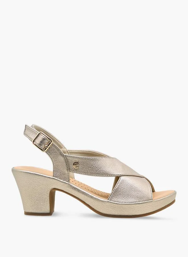 Le Confort Women Cross Strap Block Heel Sandals