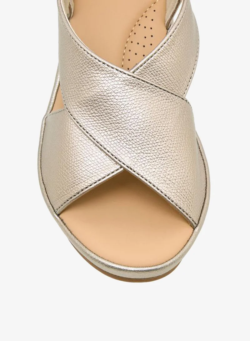 Le Confort PEWTER Women Cross Strap Block Heel Sandals for Women | Best Price UAE