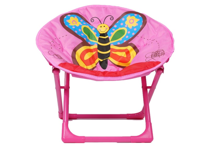 Generic Joy Junction Camping Chair Moon Foldable Cartoon Chair Folding Chair Indoor and Outdoor Easy to Carry for Girls Boys Cartoon Chair Butterfly  - Image 1