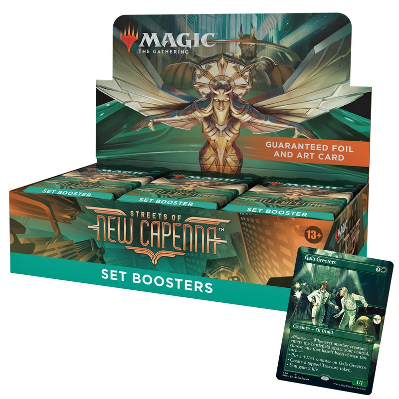 Magic the Gathering Magic: The Gathering Streets of New Capenna Set Booster Box | 30 Packs + 1 Box Topper (361 Magic Cards) - Image 1