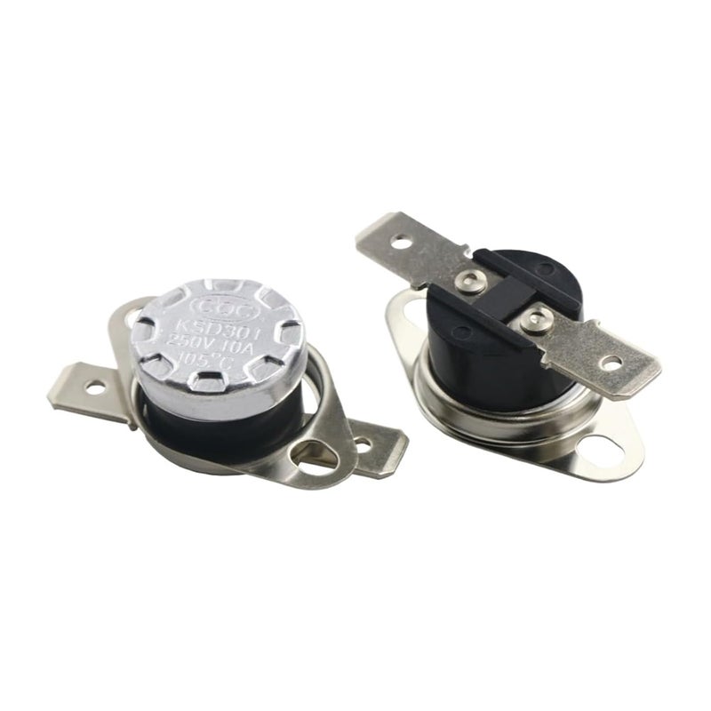 1PCS Normally Open KSD301 10A 250V 40-80 Degree Normally Closed KSD-301 Temperature Switch Thermostat Sensor 50 60 100(50 Degree,Normally Closed) - Image 3
