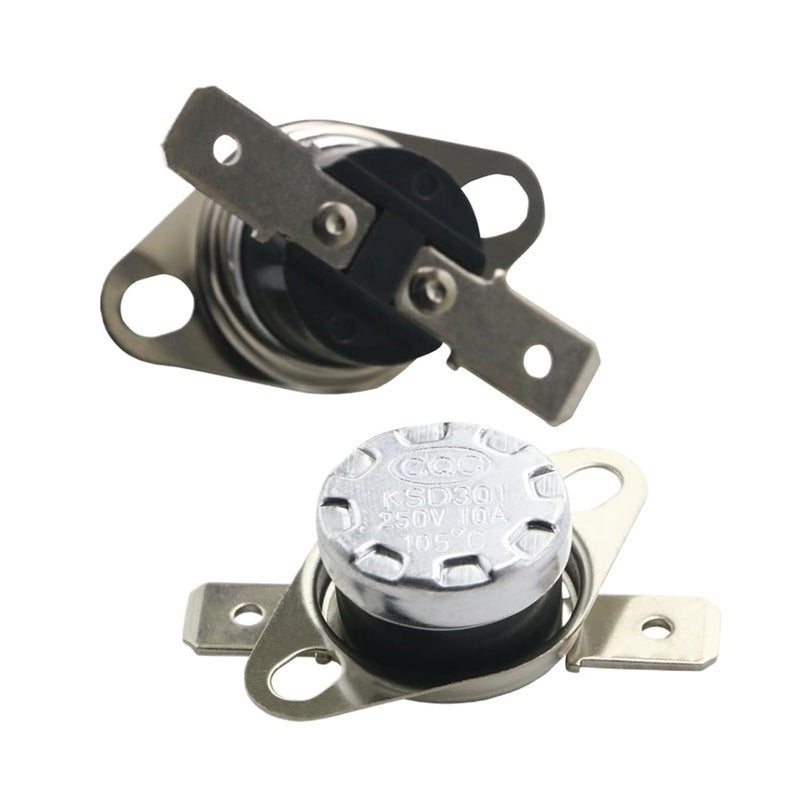1PCS Normally Open KSD301 10A 250V 40-80 Degree Normally Closed KSD-301 Temperature Switch Thermostat Sensor 50 60 100(50 Degree,Normally Closed) - Image 1