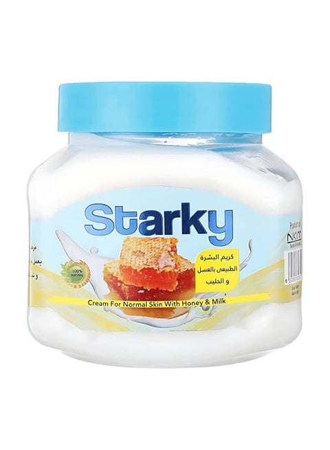 كريم ستاركي الطبيعي للبشرة بالعسل والحليب - 300 مل