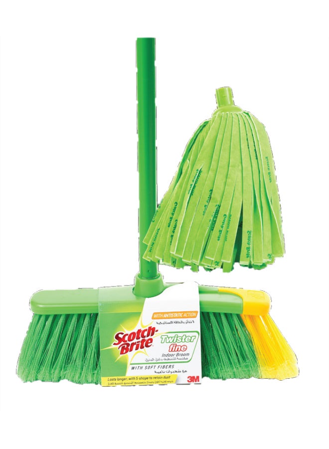 Scotch Brite ممسحة داخلية + عصا + إعادة تعبئة ممسحة أرضية قوية إضافية مجانية، كنس الأرضية، فرشاة، متعددة الاستخدامات، حزمة ترويجية. 1 مجموعة/حزمة