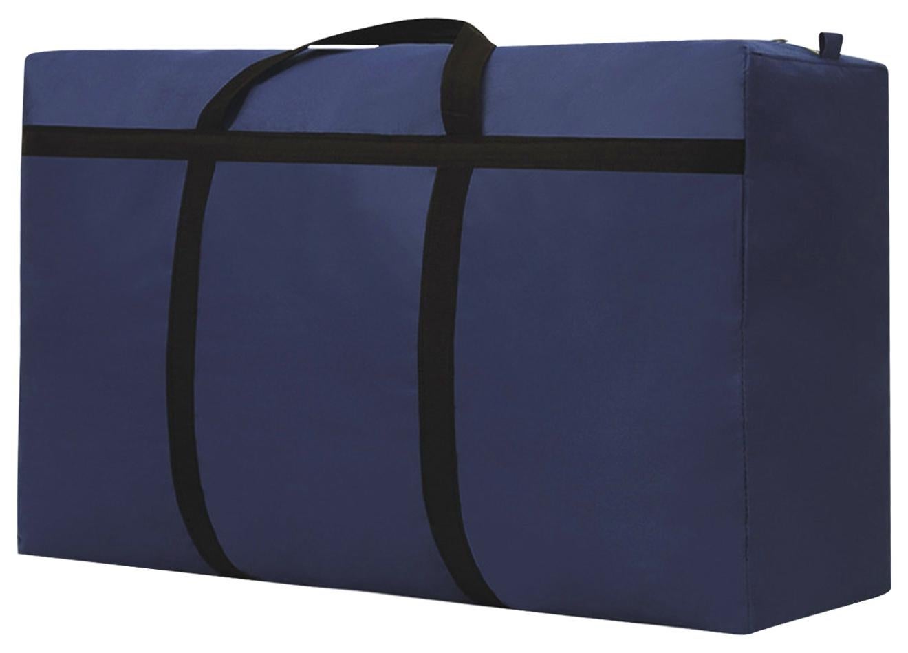 157L Thicken Extra Large Moving Bags with Strong Zippers and Carrying Handles, Storage Totes for Clothes, Supplies, Space Saving, Oversized Bag Organizer Moving, Traveling