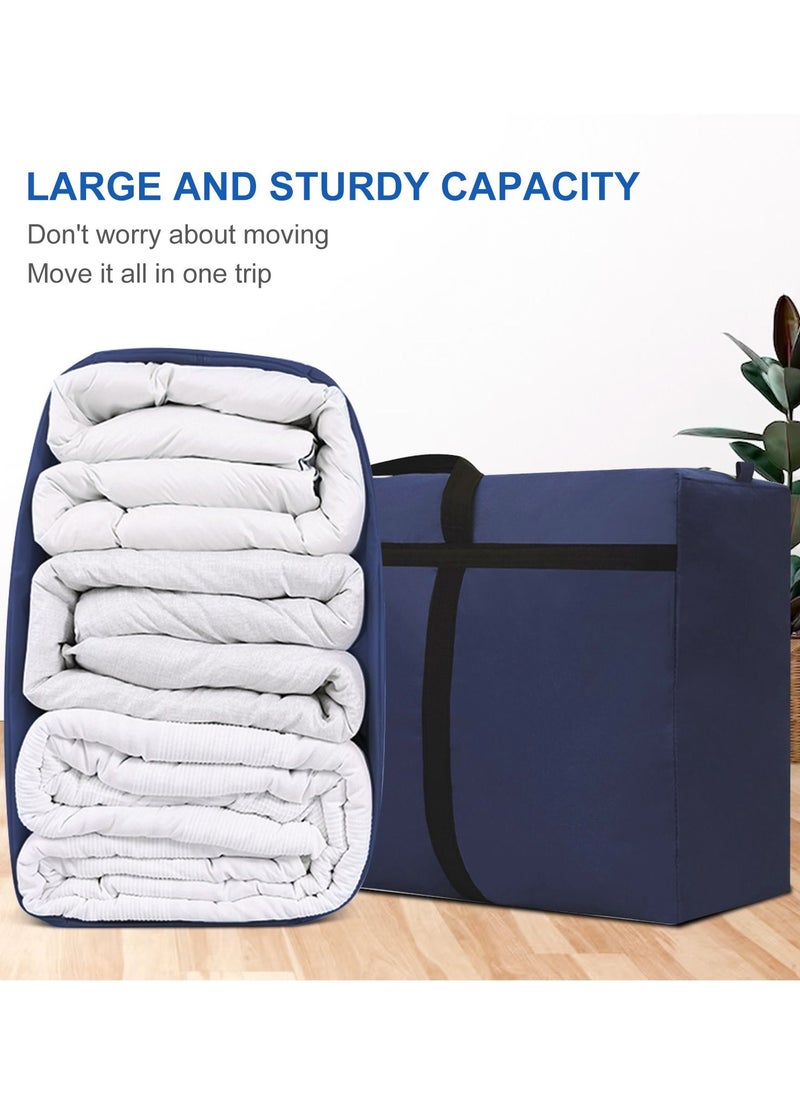 URbazaar 157L Thicken Extra Large Moving Bags with Strong Zippers and Carrying Handles, Storage Totes for Clothes, Supplies, Space Saving, Oversized Bag Organizer Moving, Traveling  - Image 4