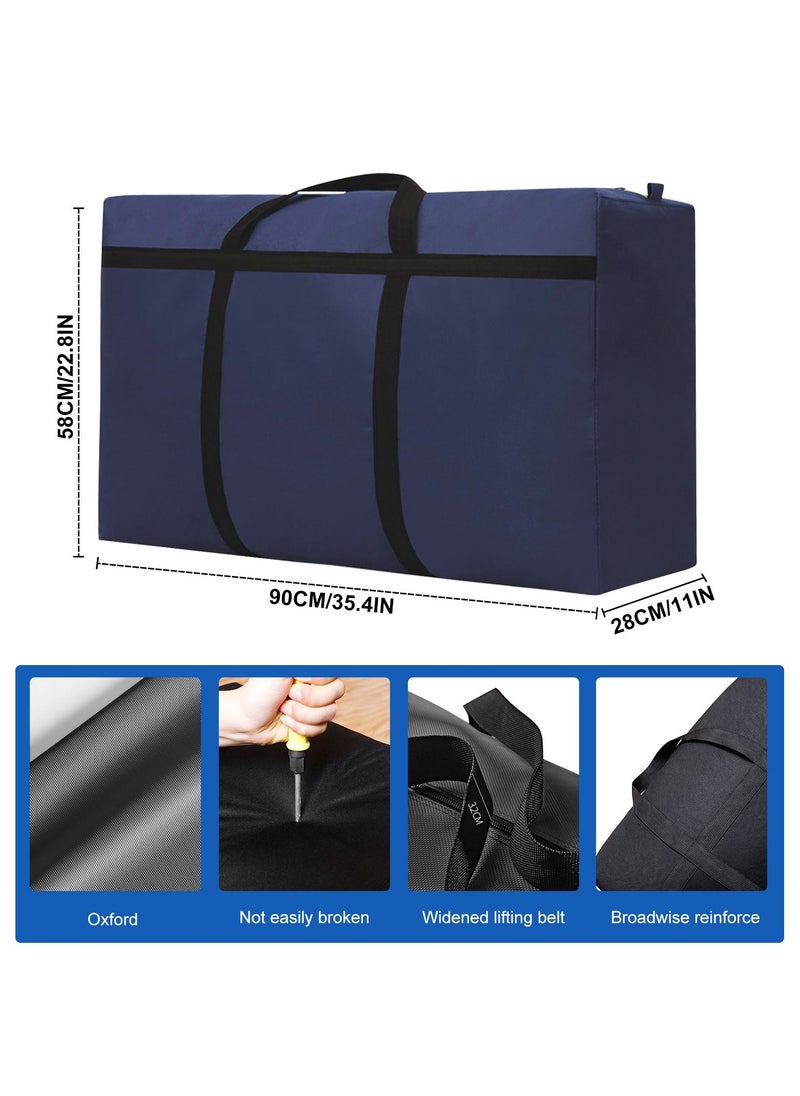 URbazaar 157L Thicken Extra Large Moving Bags with Strong Zippers and Carrying Handles, Storage Totes for Clothes, Supplies, Space Saving, Oversized Bag Organizer Moving, Traveling  - Image 2
