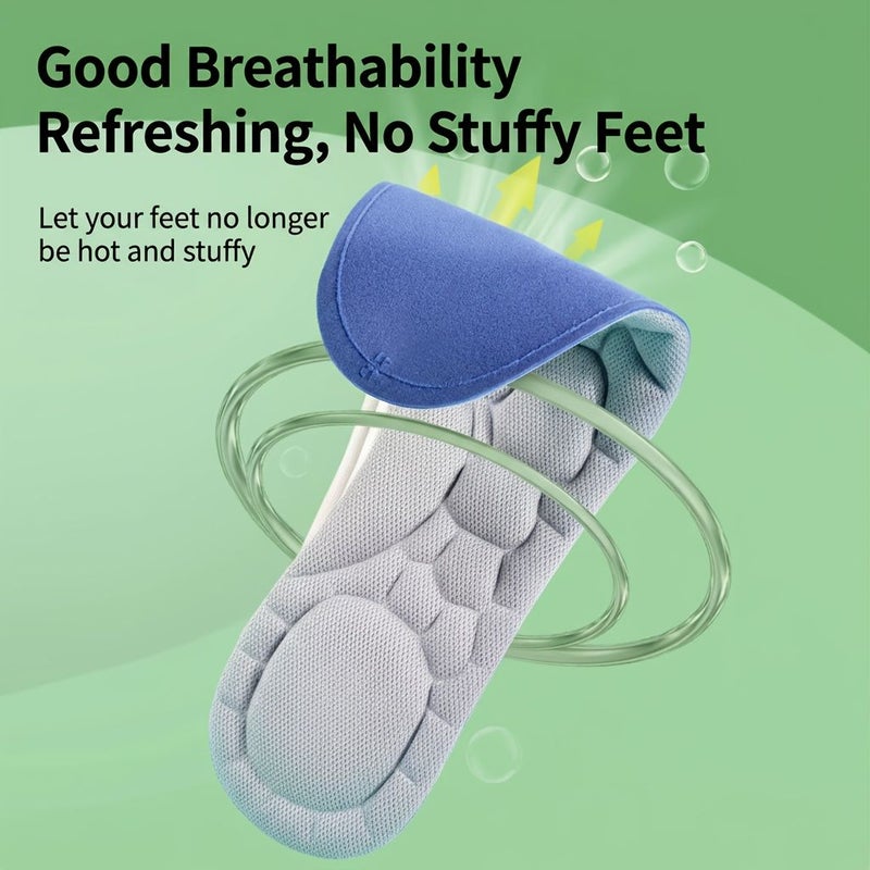 3 Pairs of D Massage Sports Insoles EU41-42 for Basketball Running Football - Image 2