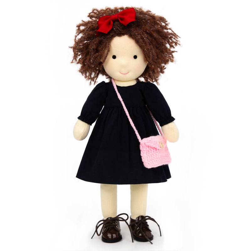 BlissfulPixie Ignacy 12 Soft Girl Rag Doll with Cute Stuffed Plush Ideal First Doll for Babies Toddlers - Image 3