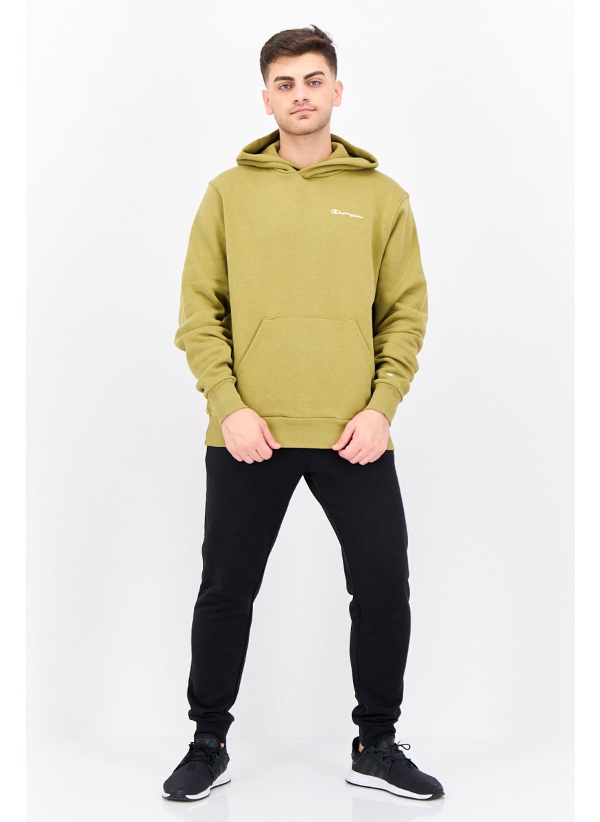 Champion Men Sportswear Fit Embroidered Logo Long Sleeves Outdoor Sweatshirt, Olive  - Image 4