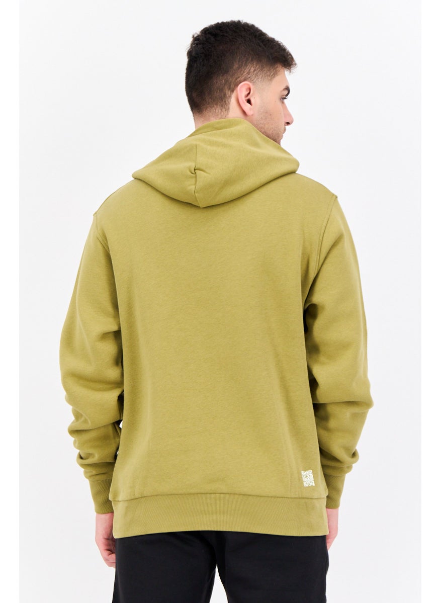 Champion Men Sportswear Fit Embroidered Logo Long Sleeves Outdoor Sweatshirt, Olive  - Image 3