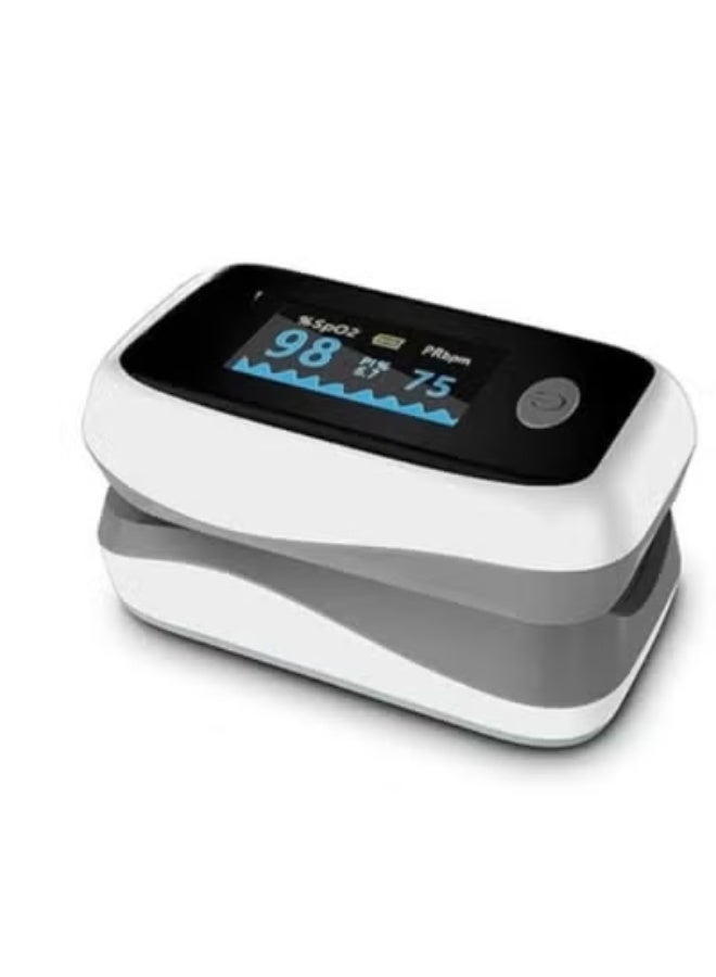 Fingertip Pulse Oximeter - Accurate Blood Oxygen Saturation Monitor (SpO2) & Heart Rate Display - Easy-to-Use Device for Daily Home Monitoring - Image 1