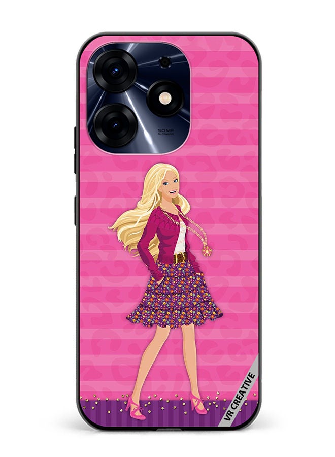 VR CREATIVE Protective Case Cover For Tecno Spark 10 Pro Barbie Design Multicolour - Image 1