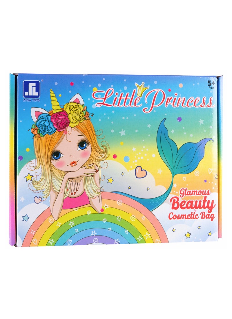 little prince Makeup Kit With Storage Case Pink Color Portable, Durable And Washable  - Image 1
