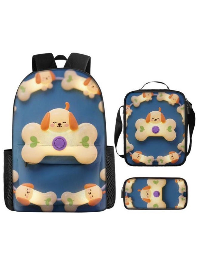 Bright Li Fire [Hot New Product] Cute Cartoon Bag Set | Shoulder + Handbag + Pencil Bag Three-piece Set | Essential for Children and Students Outdoors - 99  - Image 2