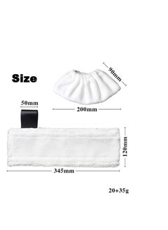 Generic 2Pcs Replacement Microfibre Mop Cloths with Pads Set Fits for Karcher EasyFix Steam Cleaner SC2 SC3 SC4 SC5 Accessories  - Image 3