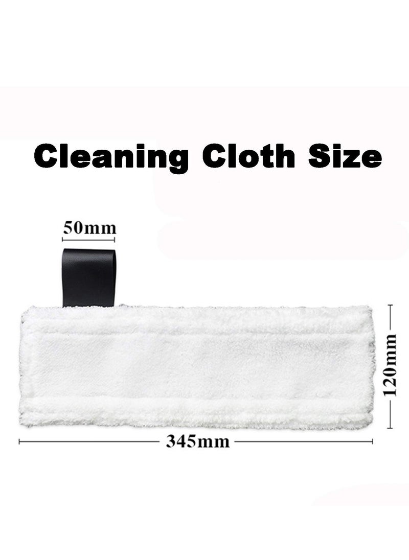 Generic - 2Pcs Replacement Microfibre Mop Cloths with Pads Set Fits for Karcher EasyFix Steam Cleaner SC2 SC3 SC4 SC5 Accessories - Image 1