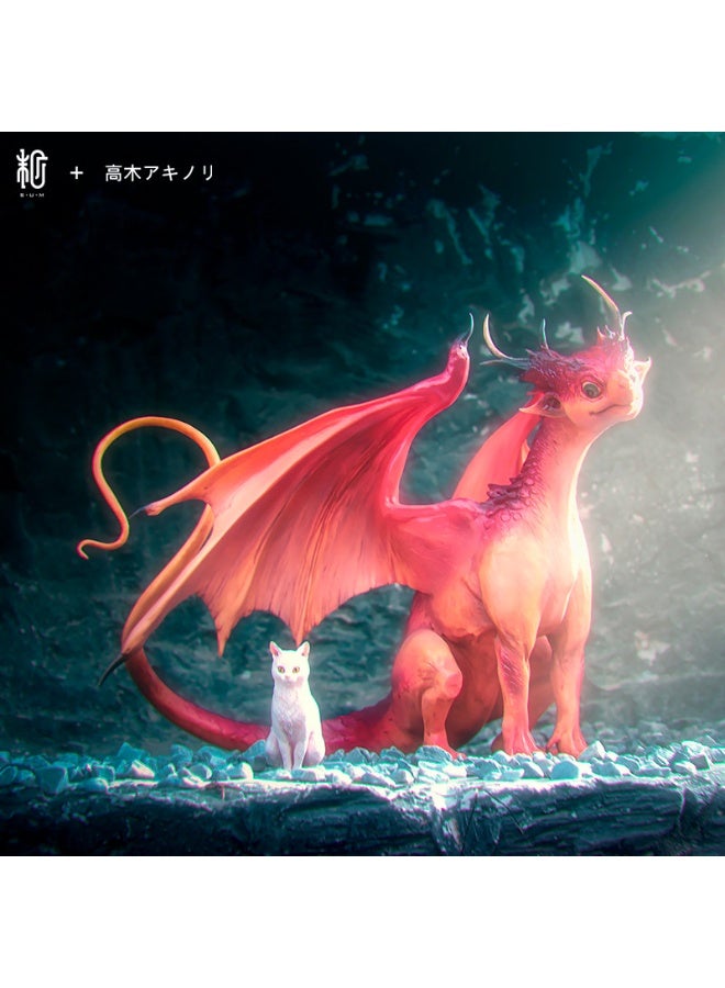 Monas | Akinoori Takagi "Dragon & Cat Partner" Original Dragon Year Gift Premium Art Statue - Image 1