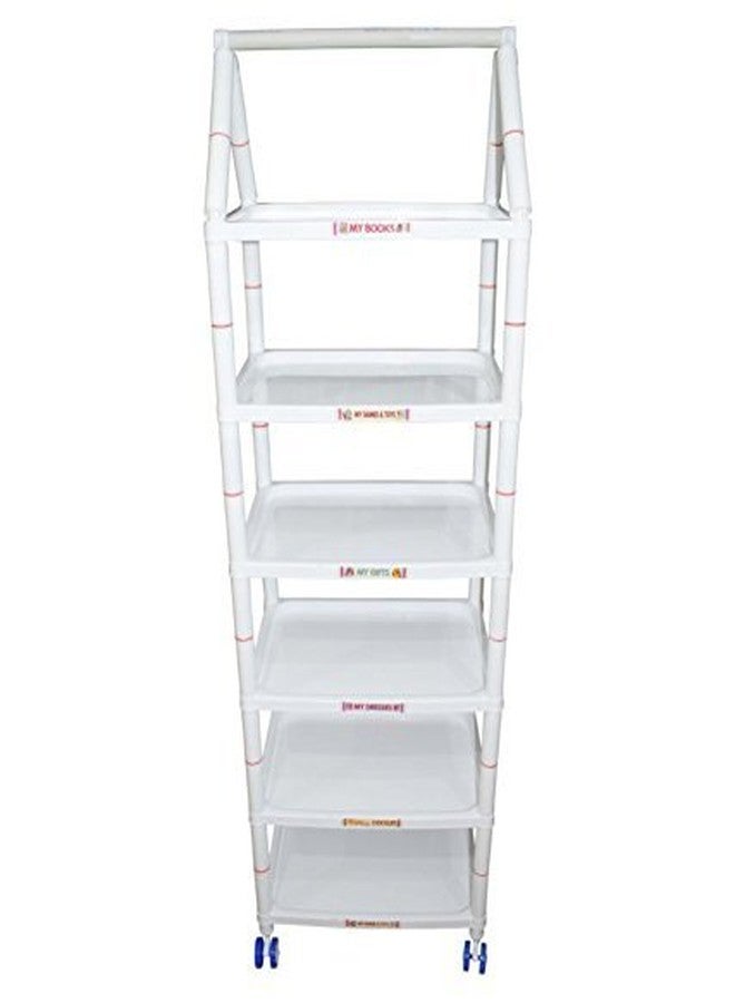 GRAZIA Multipurpose Red Toy Box/Almirah - 6 Shelves - Image 4