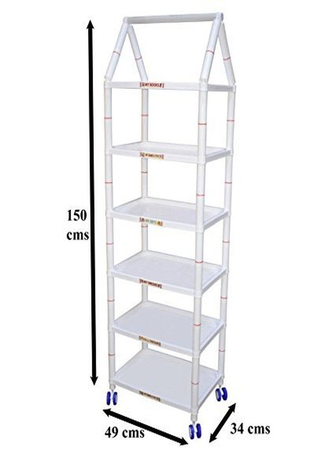 GRAZIA Multipurpose Red Toy Box/Almirah - 6 Shelves - Image 3
