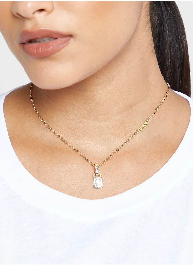 GUESS Padlock Chain Necklace