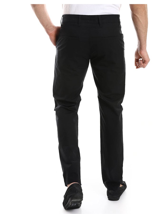 Andora Side Slash Pockets Gabardine Pants - Image 3