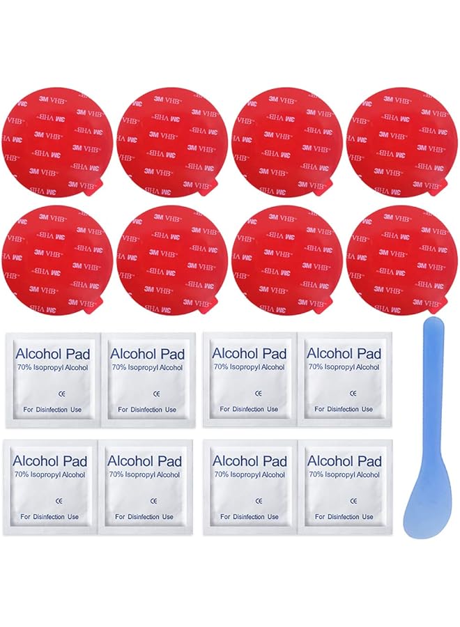 PROMASS promass 8 Pack Large 3M Double Sided Foam Adhesive Tape Pads, 3.15 Inch Round VHB Sticky Pads Replacement Mounting Tape for Suction Cup Dashboard,Car Bracket,Dash Cam and Indoor Products  - Image 1