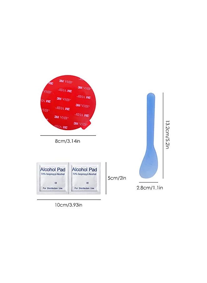 PROMASS promass 8 Pack Large 3M Double Sided Foam Adhesive Tape Pads, 3.15 Inch Round VHB Sticky Pads Replacement Mounting Tape for Suction Cup Dashboard,Car Bracket,Dash Cam and Indoor Products  - Image 2