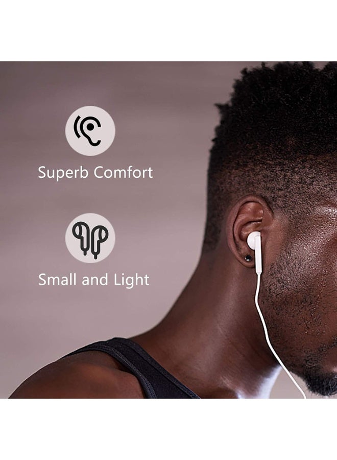 GOLDEN PLUS In-ear headphones - Lightning connector, wired, built-in microphone and volume control, noise-isolating, for iPhone 14 13 12 11 SE X XR XS 8 7, white - Image 3