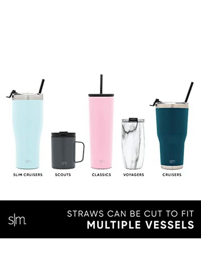 Simple Modern Simple Modern Plastic Reusable Straws | BPA Free and Waste Reducing Straw for Tumblers and Travel Mugs | Classic Collection | 12 Pack | Midnight Black - Image 5