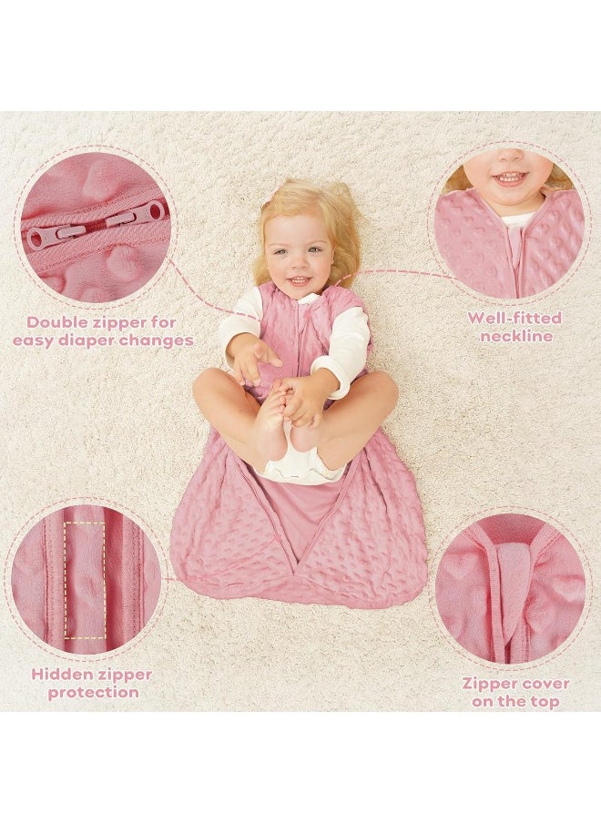 YOOFOSS - Yoofoss Baby Sleep Sack Wearable Blanket for Babies 100% Cotton 2-Way Zipper TOG 0.5 Toddler Sleeping Sack 3 Pack, Comfy Lightweight Sleep Sacks - Image 1