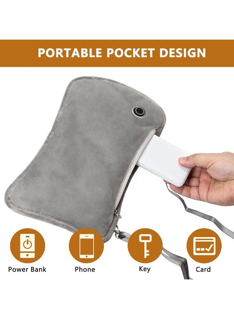 general Rechargeable Hand Warmer, 10000mAh Electric Heating Glove Power Bank Portable Graphene Hand Warmer Bag with 3 Levels and Double Sided Heating - Image 2