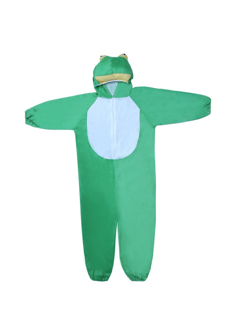 Toy Box Kids Frog Costume Jumpsuit with Hood, Animal Fancy Dress, Party Outfit, Size L(6-7Years) - Image 4