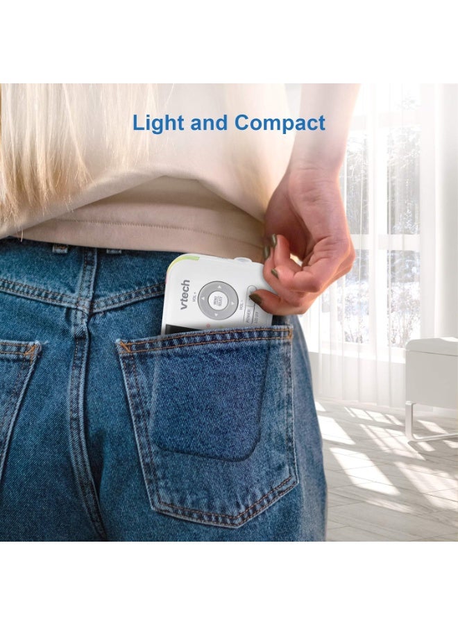 VTech VM923 Baby Monitor, 2.8â€ Screen, Pan-Tilt-Zoom, 1000ft Long Range, Night Vision, 2-Way Audio, Temperature Sensor, Lullabies, Secure Transmission No WiFi - Image 4