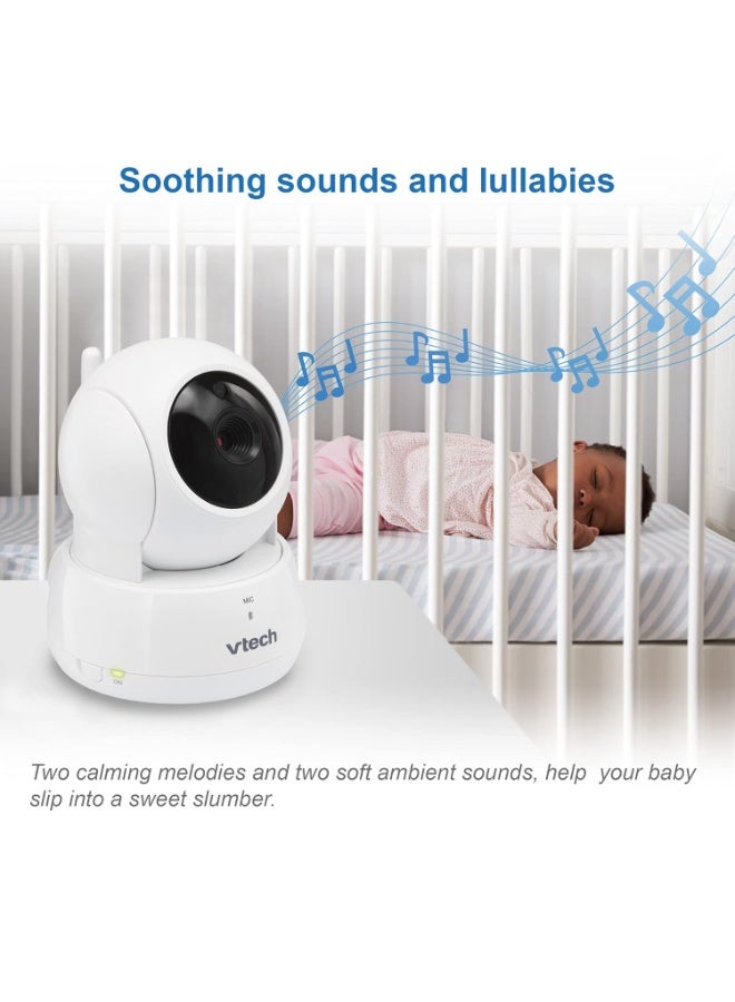 VTech VM923 Baby Monitor, 2.8â€ Screen, Pan-Tilt-Zoom, 1000ft Long Range, Night Vision, 2-Way Audio, Temperature Sensor, Lullabies, Secure Transmission No WiFi - Image 2