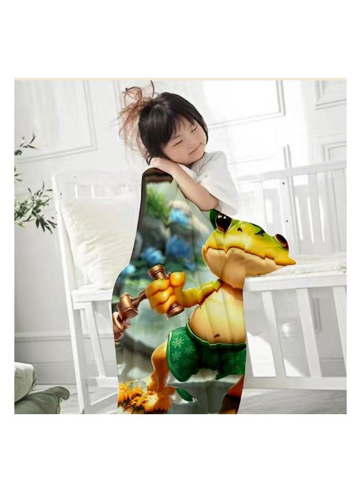 عام بطانية رقيقة من الفانيلا الكرتونية للأطفال والرضع (دافئة ومريحة، ومناسبة للنوم والألعاب) 70 سم * 100 سم - 911 - Image 3