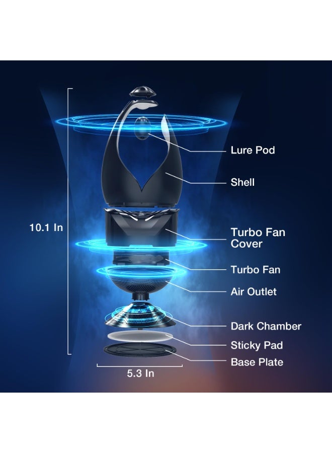 Bukela Smart Sensor Mosquito Trap, Bug Zapper, Irresistible Dual-Baiting Lure & Light, Silent Turbo Jet Flying Insect Killer, Indoor & Outdoor Mosquitoes, Gnats, Fruit Flies & Flying Bugs Catcher - Image 2