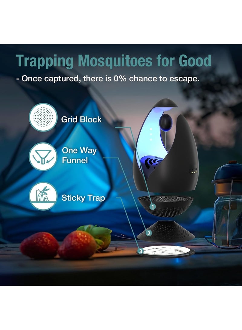 Bukela Smart Sensor Mosquito Trap, Bug Zapper, Irresistible Dual-Baiting Lure & Light, Silent Turbo Jet Flying Insect Killer, Indoor & Outdoor Mosquitoes, Gnats, Fruit Flies & Flying Bugs Catcher - Image 4