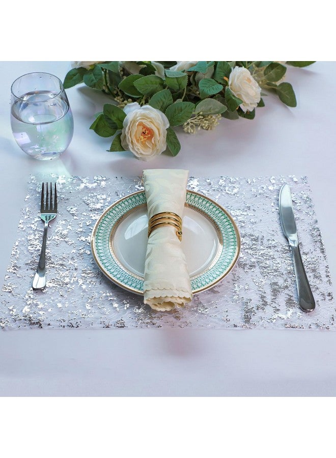 Snowkingdom 2 Pieces Silver Table Runner, Sequin Glitter Foil Metallic Thin Mesh Runner Roll 11"x108", Silver Table Decorations Centerpiece for Wedding Birthday Party Christmas - Image 5