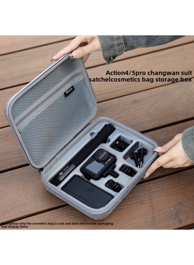 BKANO Suitable For DJI ACTION 5PRO Storage Bag Free Shooting Set Bag Storage Box Hard Shell Handbag-Color:Action4/5pro Smooth Shooting Set Portable Storage Bag-Size:25.3*19.4*7.5cm  - Image 2