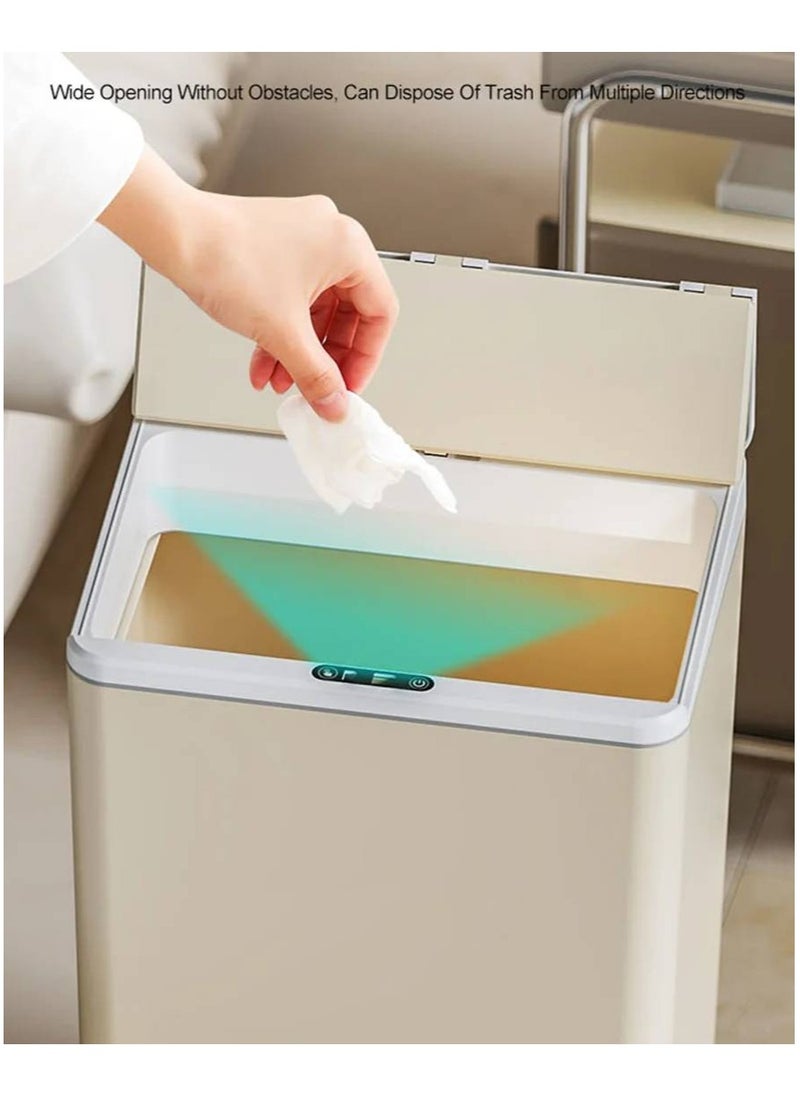 Generic 17L Induction Trash Can With Night Light Type-C Recharging Automatic Wastebin For Bathroom Kitchen Toilet Wastebasket Smart Home  - Image 4