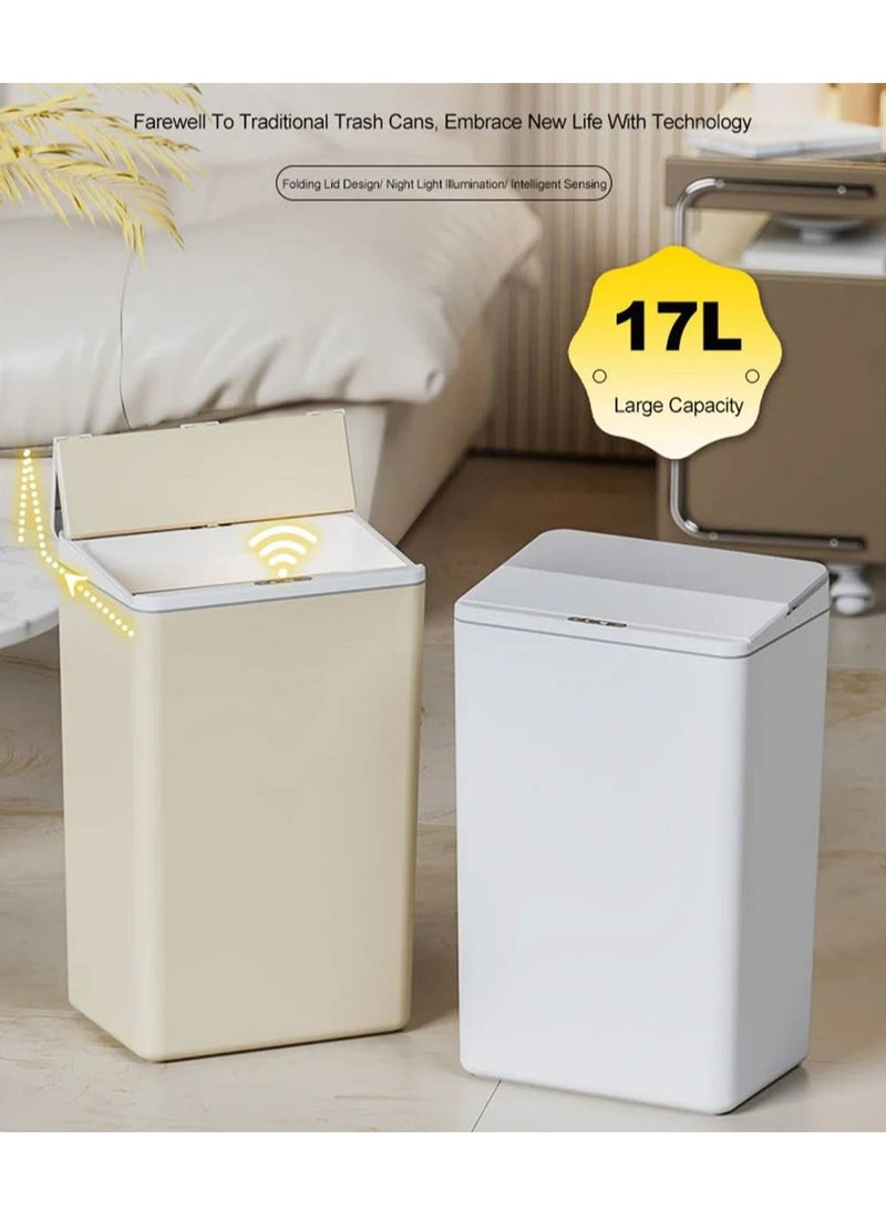 Generic 17L Induction Trash Can With Night Light Type-C Recharging Automatic Wastebin For Bathroom Kitchen Toilet Wastebasket Smart Home  - Image 5