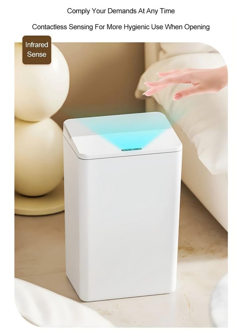 Generic 17L Induction Trash Can With Night Light Type-C Recharging Automatic Wastebin For Bathroom Kitchen Toilet Wastebasket Smart Home  - Image 3