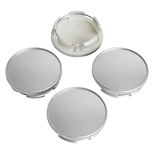 KitsPro 2.5Inch 63MM Wheel Center Caps for Dodge RAM 1500 Rim Hub Caps 6KF18TRMAA, Pack of 4 (Silver, Outer 63MM, Inner 56MM) - Image 1